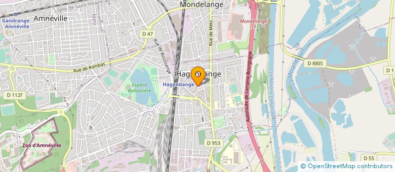 localisation de l'entreprise SCI PLEIN CENTRE II à HAGONDANGE