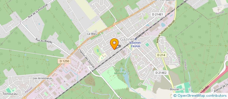 localisation de l'entreprise SCI PLEIN CIEL  CESTAS