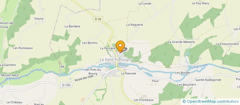 localisation de l'entreprise SCI PLEIN CIEL  LE PETIT-PRESSIGNY