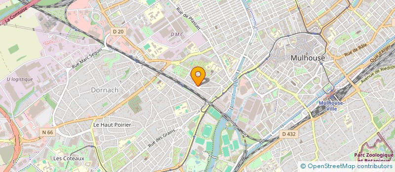 localisation de l'entreprise SCI PLEIN CIEL  MULHOUSE