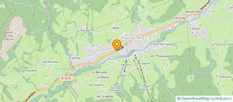 localisation de l'entreprise SCI PLEIN CIEL FRANCE  PRAZ-SUR-ARLY