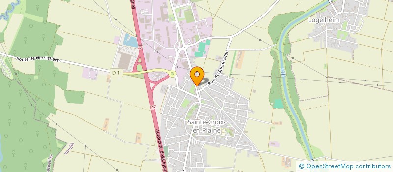 localisation de l'entreprise SCI PLEIN CIEL TROIS EPIS  SAINTE-CROIX-EN-PLAINE