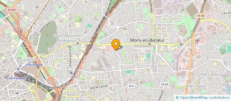 localisation de l'entreprise SCI PLEIN PIED DES SARTS  MONS-EN-BARUL