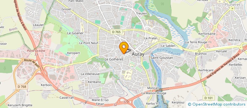 localisation de l'entreprise SCI PLEIN SOLEIL à AURAY