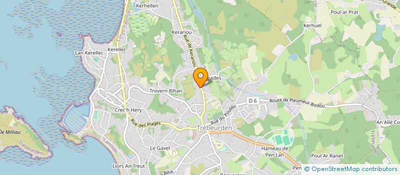 localisation de l'entreprise SCI PLEIN SOLEIL  TREBEURDEN