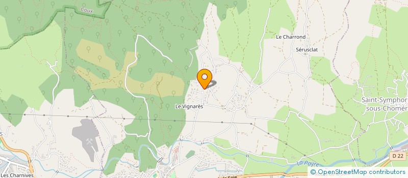 localisation de l'entreprise SCI PLEIN SOLEIL  CHOMERAC