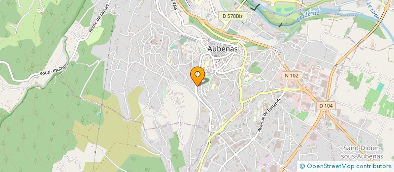 localisation de l'entreprise SCI PLEIN SUD à AUBENAS