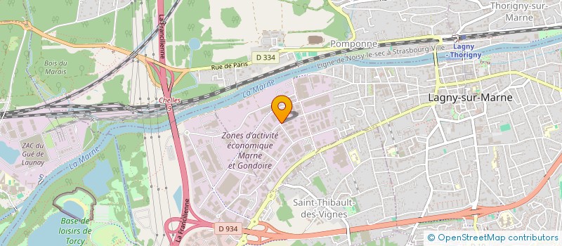 localisation de l'entreprise SCI PLEIN SUD  LAGNY-SUR-MARNE