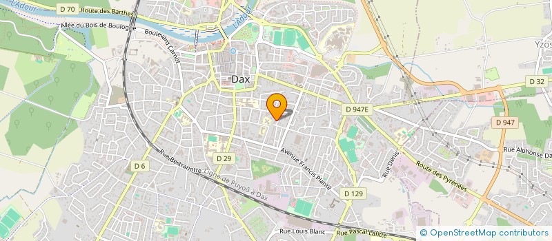 localisation de l'entreprise SCI PLEIN SUD  DAX