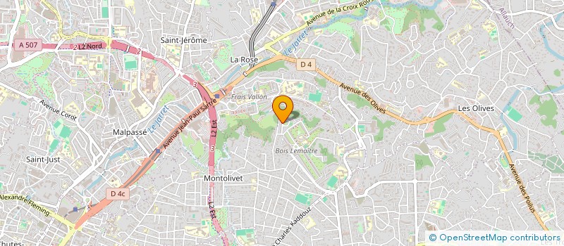 localisation de l'entreprise SCI PLEIN SUD à MARSEILLE