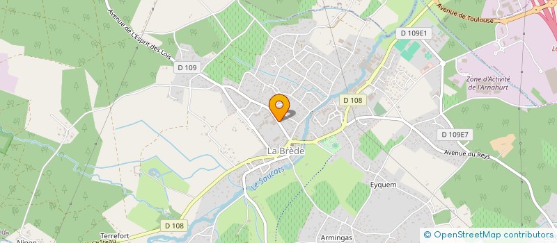 localisation de l'entreprise SCI PLEIN SUD  LA BREDE