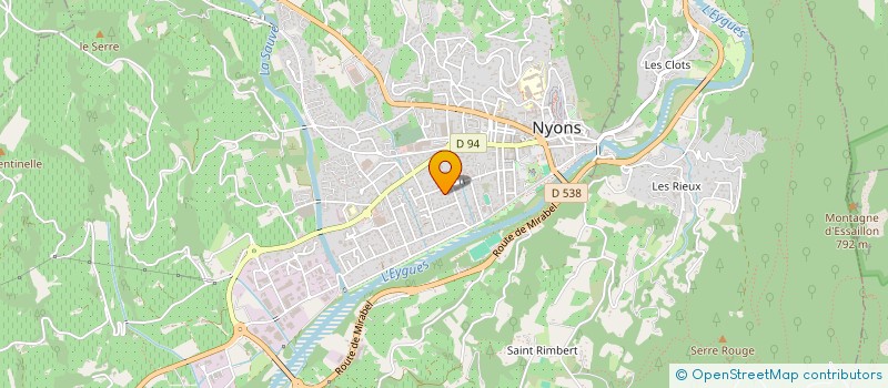 localisation de l'entreprise SCI PLEIN SUD  NYONS