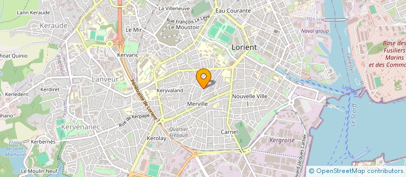 localisation de l'entreprise SCI PLEIN SUD  LORIENT