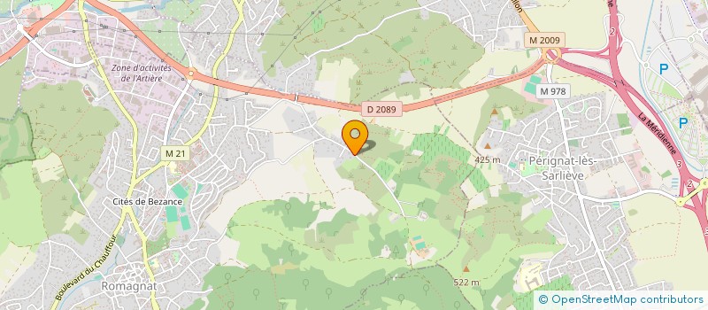 localisation de l'entreprise SCI PLEIN SUD  ROMAGNAT