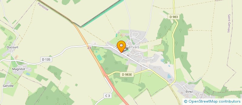 localisation de l'entreprise SCI PLEINE LUNE  SAINT-GERVAIS