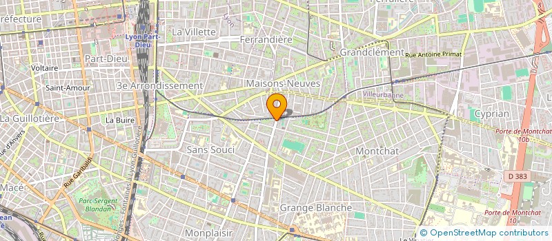 localisation de l'entreprise SCI PLEJ  LYON