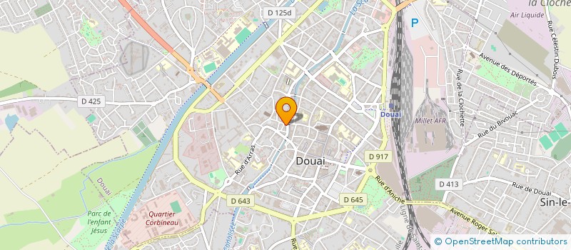 localisation de l'entreprise SCI PLENI'TUD à DOUAI