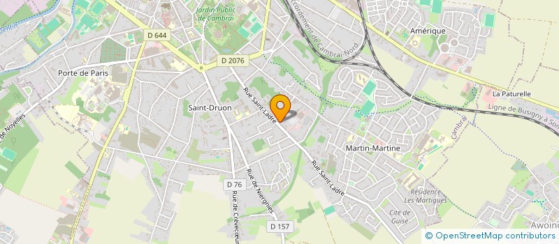 localisation de l'entreprise SCI PLENITUDE à CAMBRAI