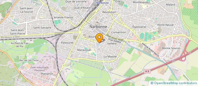 localisation de l'entreprise SCI PLENITUDE à NARBONNE