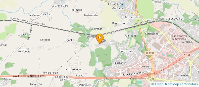 localisation de l'entreprise SCI PLESKER  PLOEREN