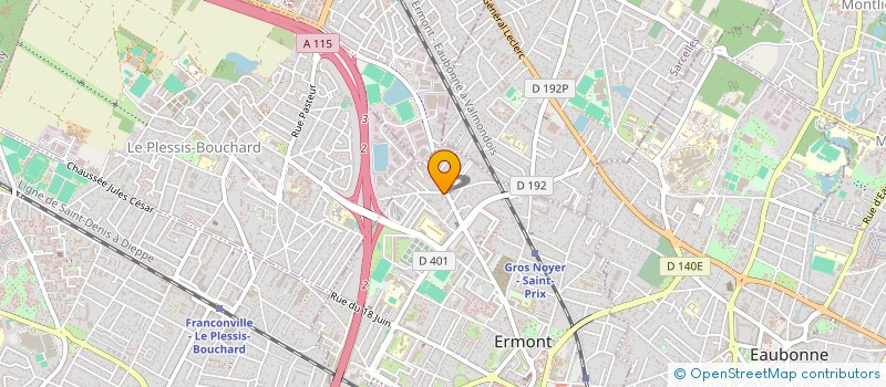 localisation de l'entreprise SCI PLESSIS 23 à ERMONT