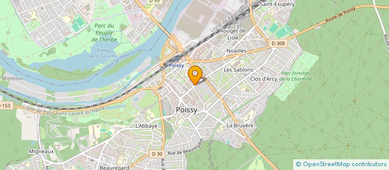 localisation de l'entreprise SCI PLESSIS FANGUIN à POISSY