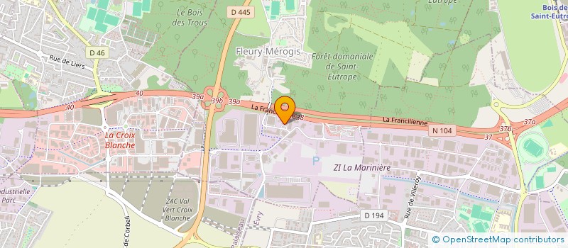 localisation de l'entreprise SCI PLESSIS PARC à FLEURY-MEROGIS