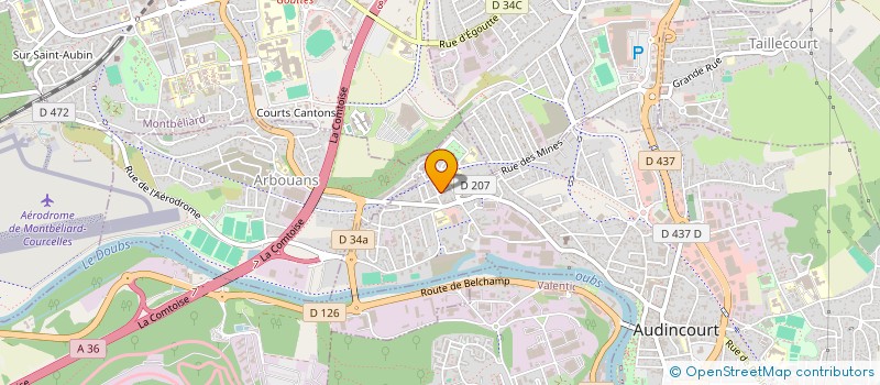 localisation de l'entreprise SCI PLEWA  AUDINCOURT