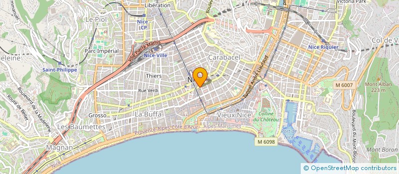 localisation de l'entreprise SCI PLF  NICE