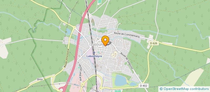 localisation de l'entreprise SCI PLGG  LABOUHEYRE