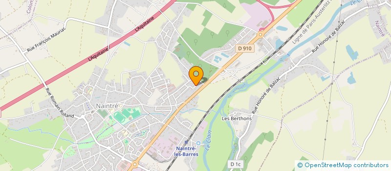 localisation de l'entreprise SCI PLIFAM  NAINTRE