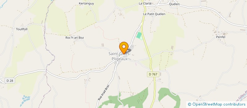 localisation de l'entreprise SCI PLIGEAUX  SAINT-GILLES-PLIGEAUX