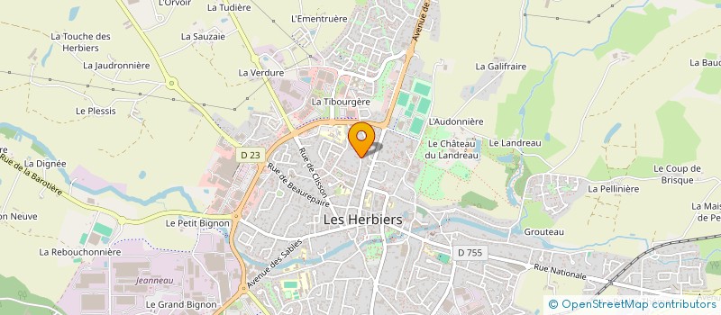localisation de l'entreprise SCI PLINIA à LES HERBIERS