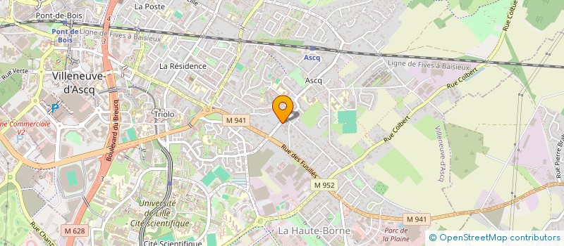 localisation de l'entreprise SCI PLISSON DEBAECKER à VILLENEUVE-D'ASCQ