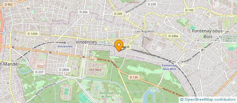 localisation de l'entreprise SCI PLJ à FONTENAY-SOUS-BOIS