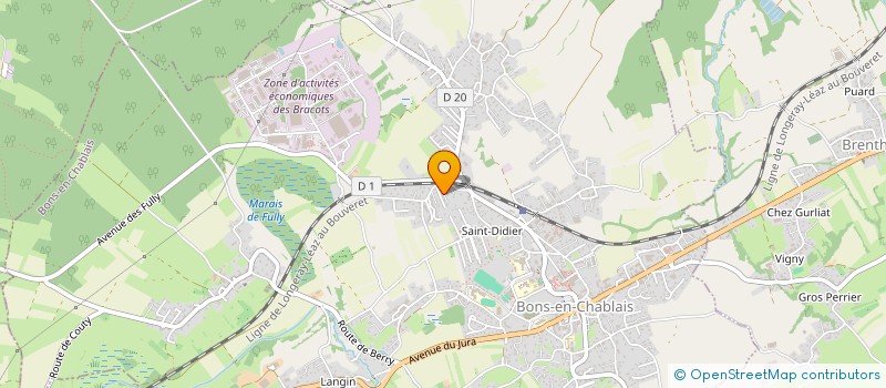 localisation de l'entreprise SCI PLJ  BONS-EN-CHABLAIS