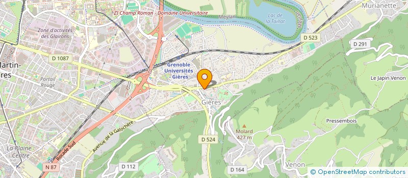 localisation de l'entreprise SCI PLM  GIERES