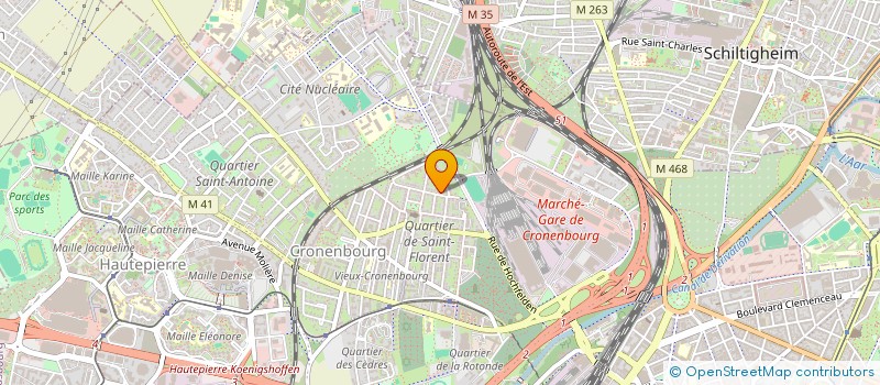 localisation de l'entreprise SCI PLM  STRASBOURG