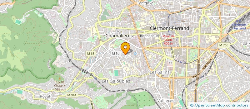 localisation de l'entreprise SCI PLM  CHAMALIERES