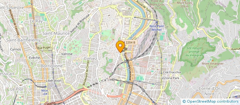 localisation de l'entreprise SCI PLM à NICE