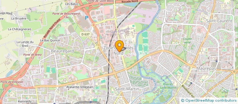localisation de l'entreprise SCI PLMG  RENNES