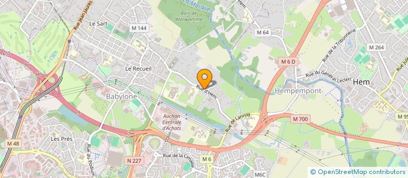 localisation de l'entreprise SCI PLOME à VILLENEUVE-D'ASCQ