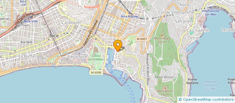 localisation de l'entreprise SCI PLONGEE DES DOCKS à NICE