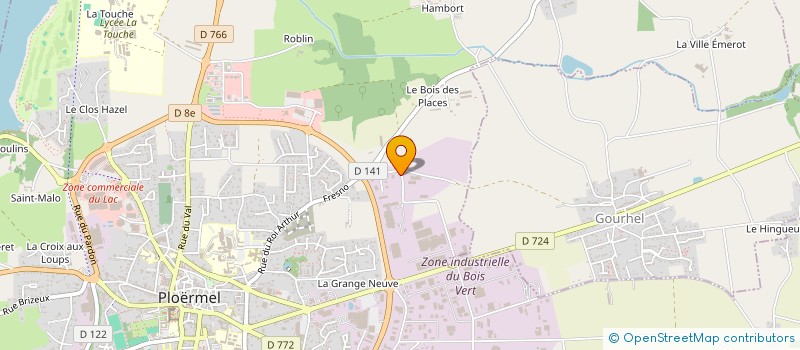 localisation de l'entreprise SCI PLOSUD  PLOERMEL