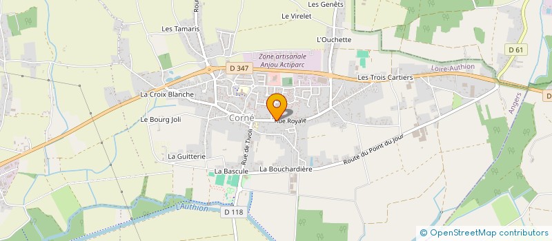 localisation de l'entreprise SCI PLOTIN CAUBRIERE  LOIRE-AUTHION