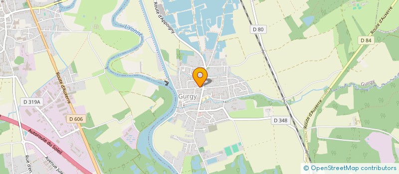 localisation de l'entreprise SCI PLOTON  GURGY