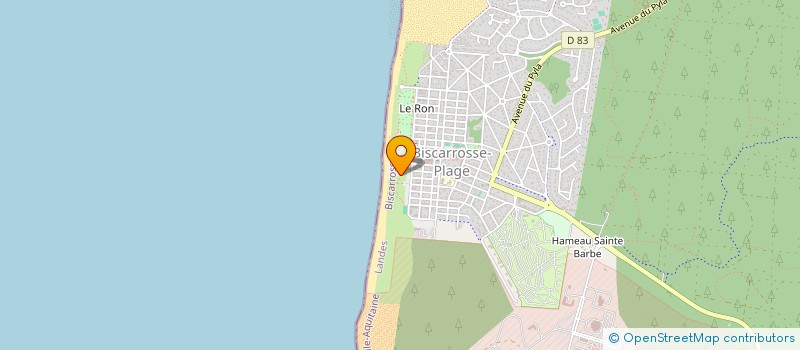 localisation de l'entreprise SCI PLOUF  BISCARROSSE