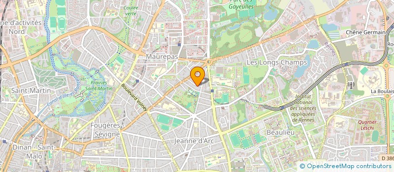 localisation de l'entreprise SCI PLOUGUENAST  RENNES