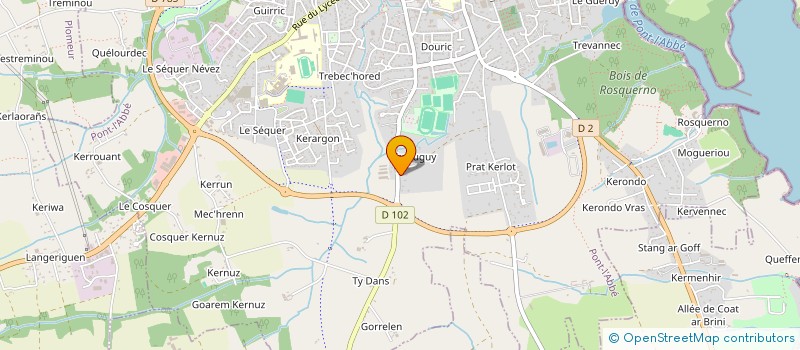 localisation de l'entreprise SCI PLOUZ6  PONT-L'ABBE