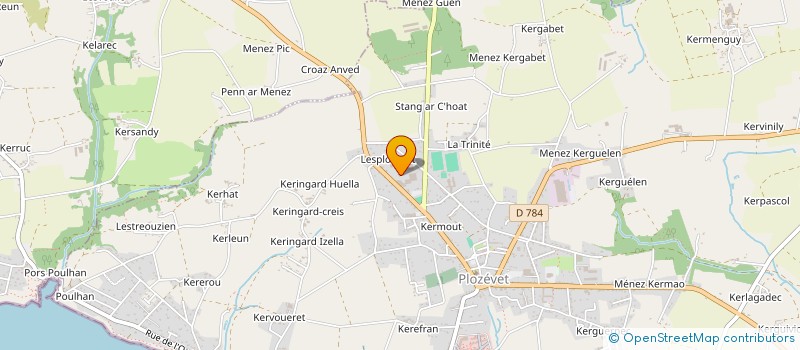 localisation de l'entreprise SCI PLOZ 98  PLOZEVET